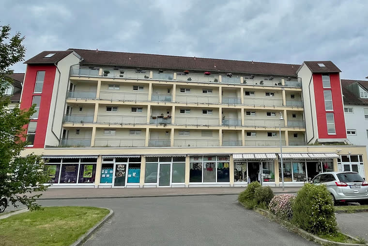 Das Wohnhaus in Vetschau von vorn