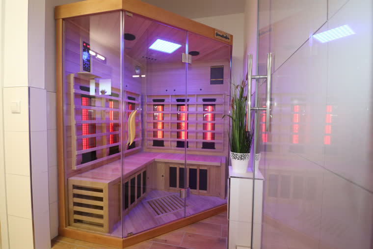 Infrarot-Sauna im Badezimmer